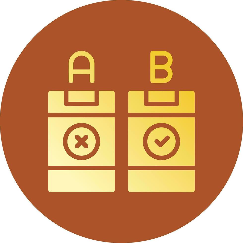 AB Testing Creative Icon Design vector