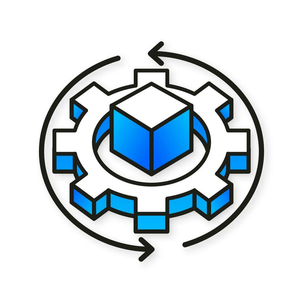 Augmented reality icon. Can be used for web and mobile. vector