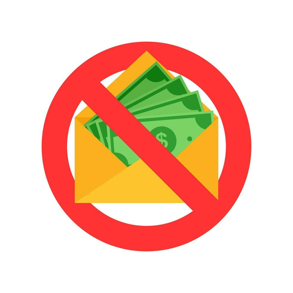 Offering bribe. Stop Bribery and Corruption. Anti corruption vector