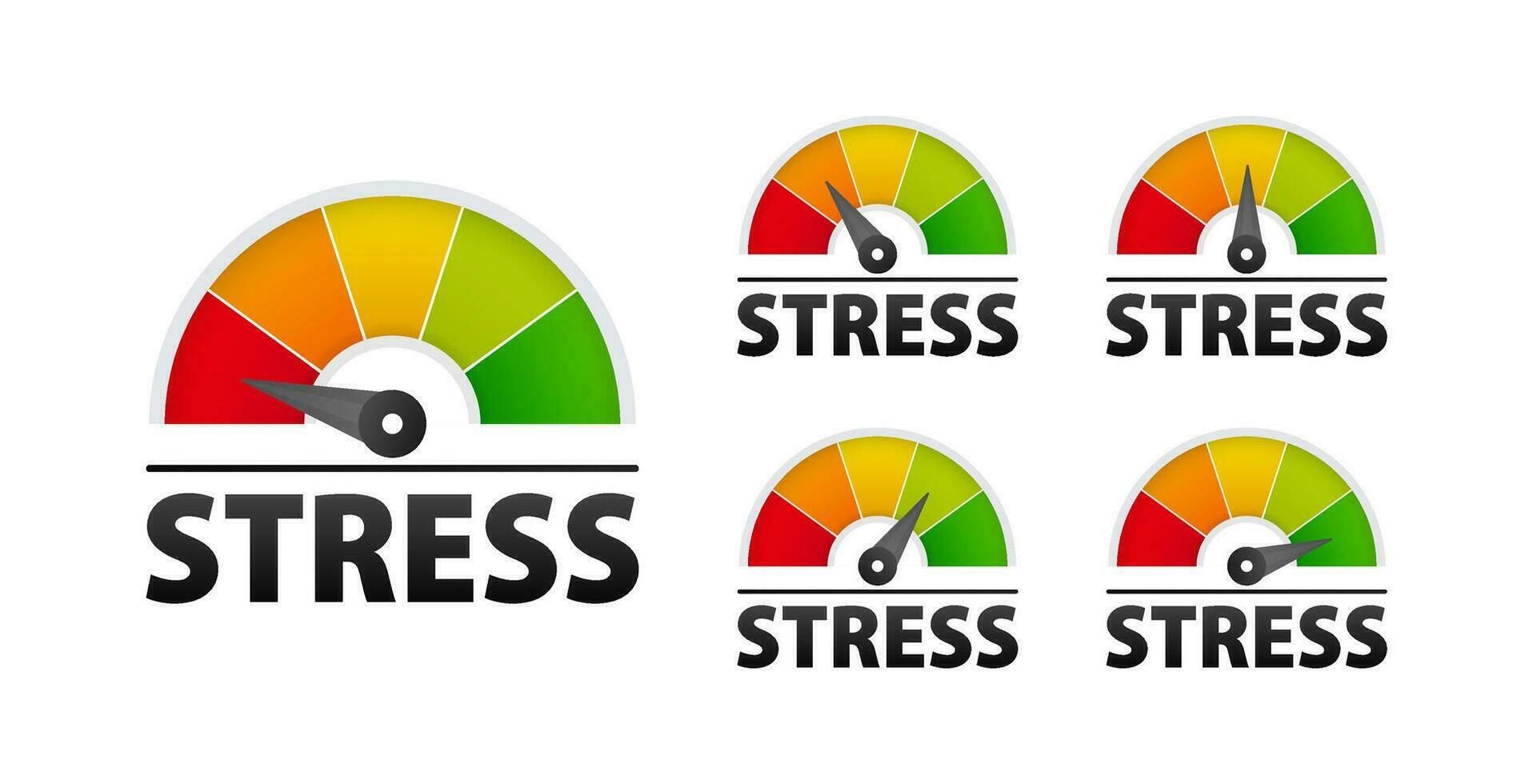 Stress level, tension. Stress regulation. Understanding and Managing Your Stress for Better Health and Well-being vector