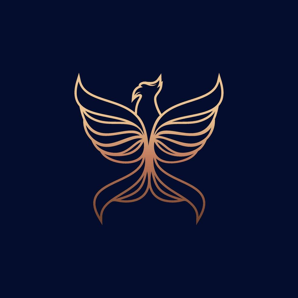 Phoenix logo eagle and bird logo symbol vector logo template