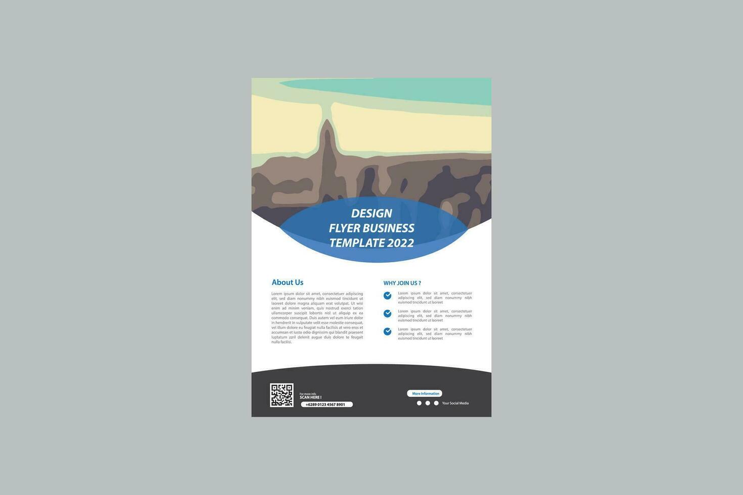 Brochure design, cover modern layout, annual report, poster, flyer in A4 vector