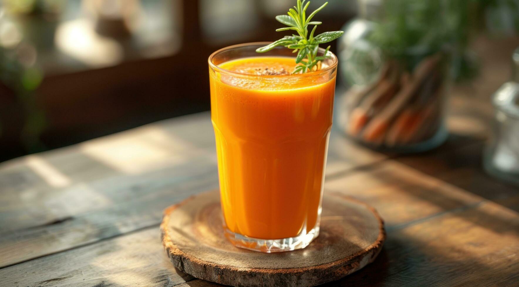 AI generated carrot juice recipes photo