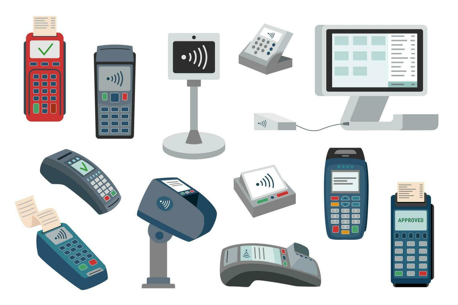 Payment devices set vector