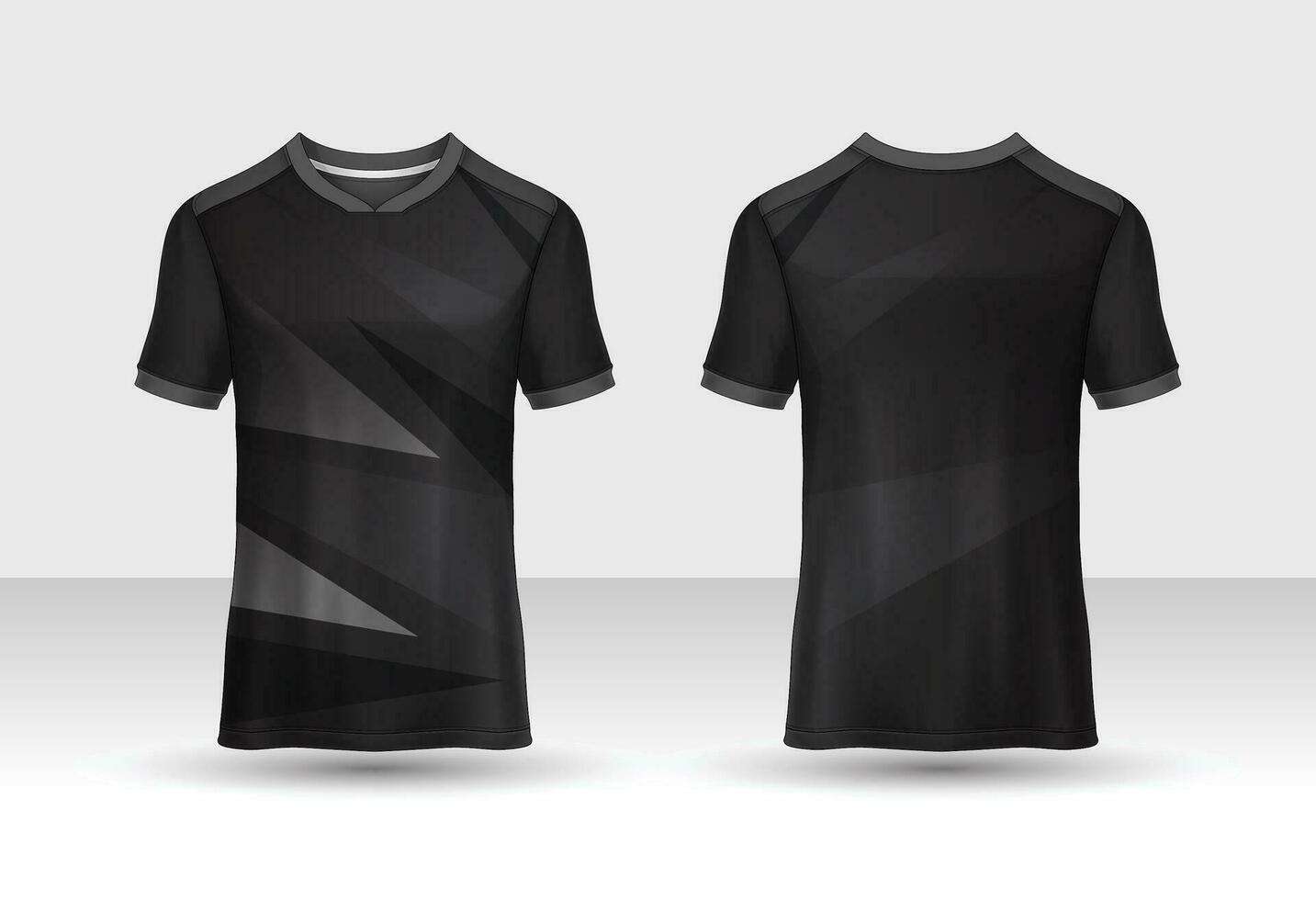 Sports jersey and t-shirt template sports jersey design vector mockup. Sports design for football, racing, gaming jersey.