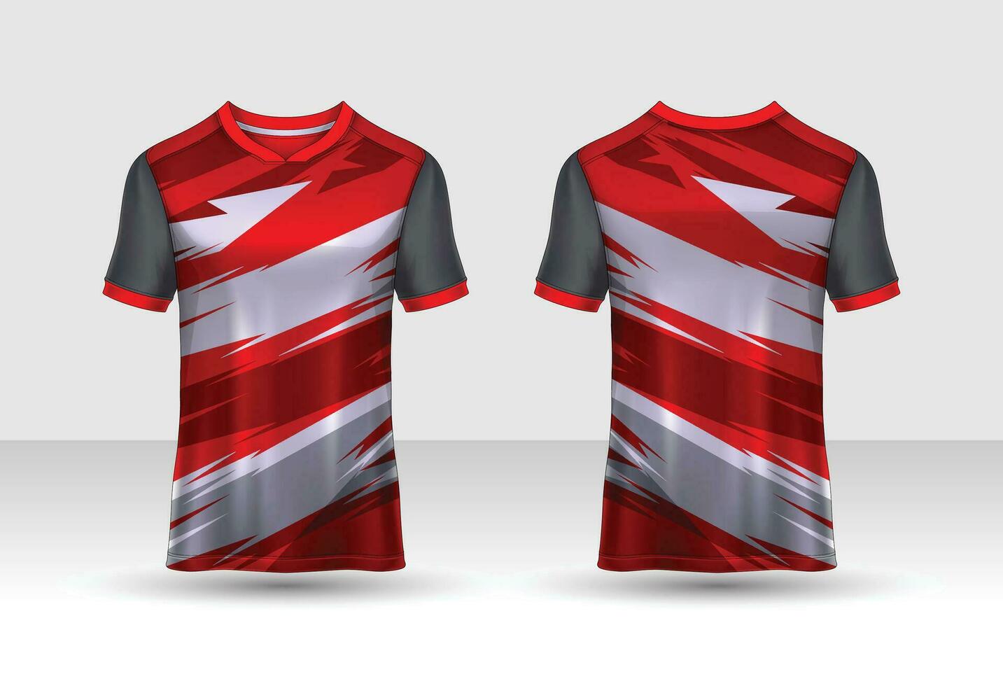 t-shirt sport design template, Soccer jersey mockup for football club. uniform front and back view. vector