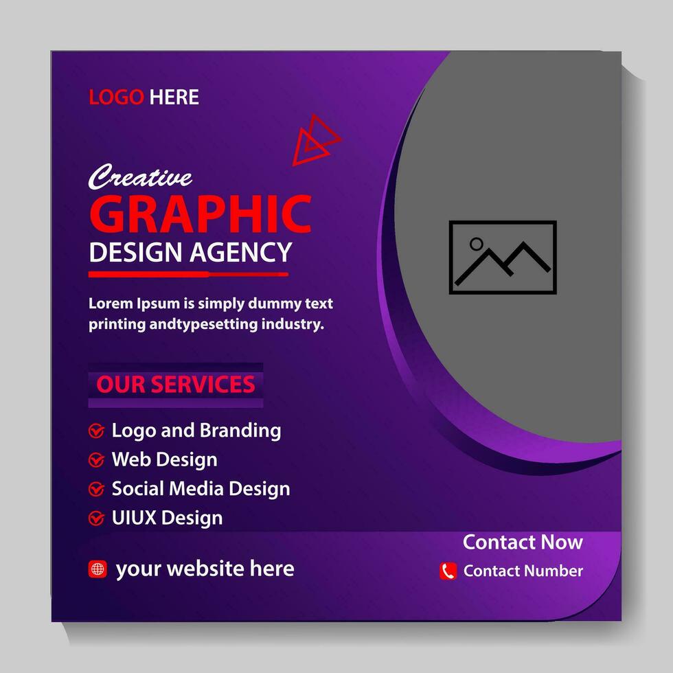 graphic design agency digital marketing post banner Template Design, social media post banner. business marketing poster banner graphic design poster,new free poster download vector