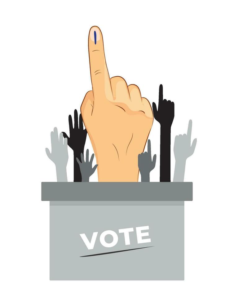 Hand casting vote vector