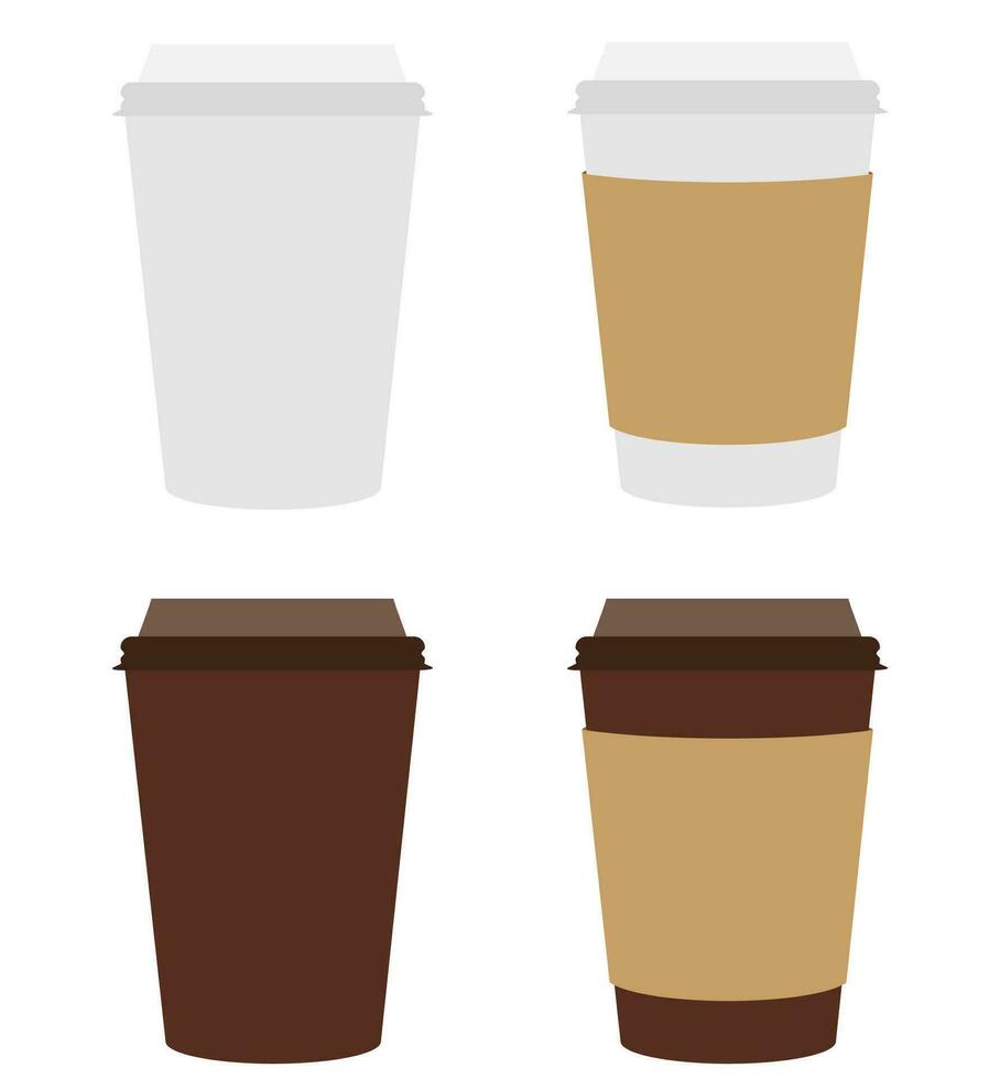 paper cup for coffee stock vector illustration isolated on white background
