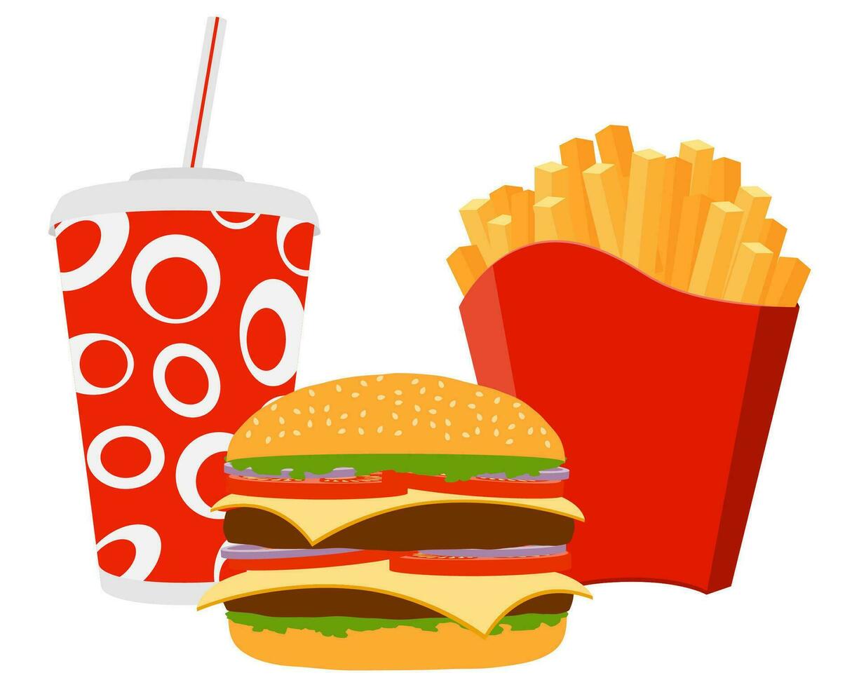 fast food icons vector illustration isolated on white background