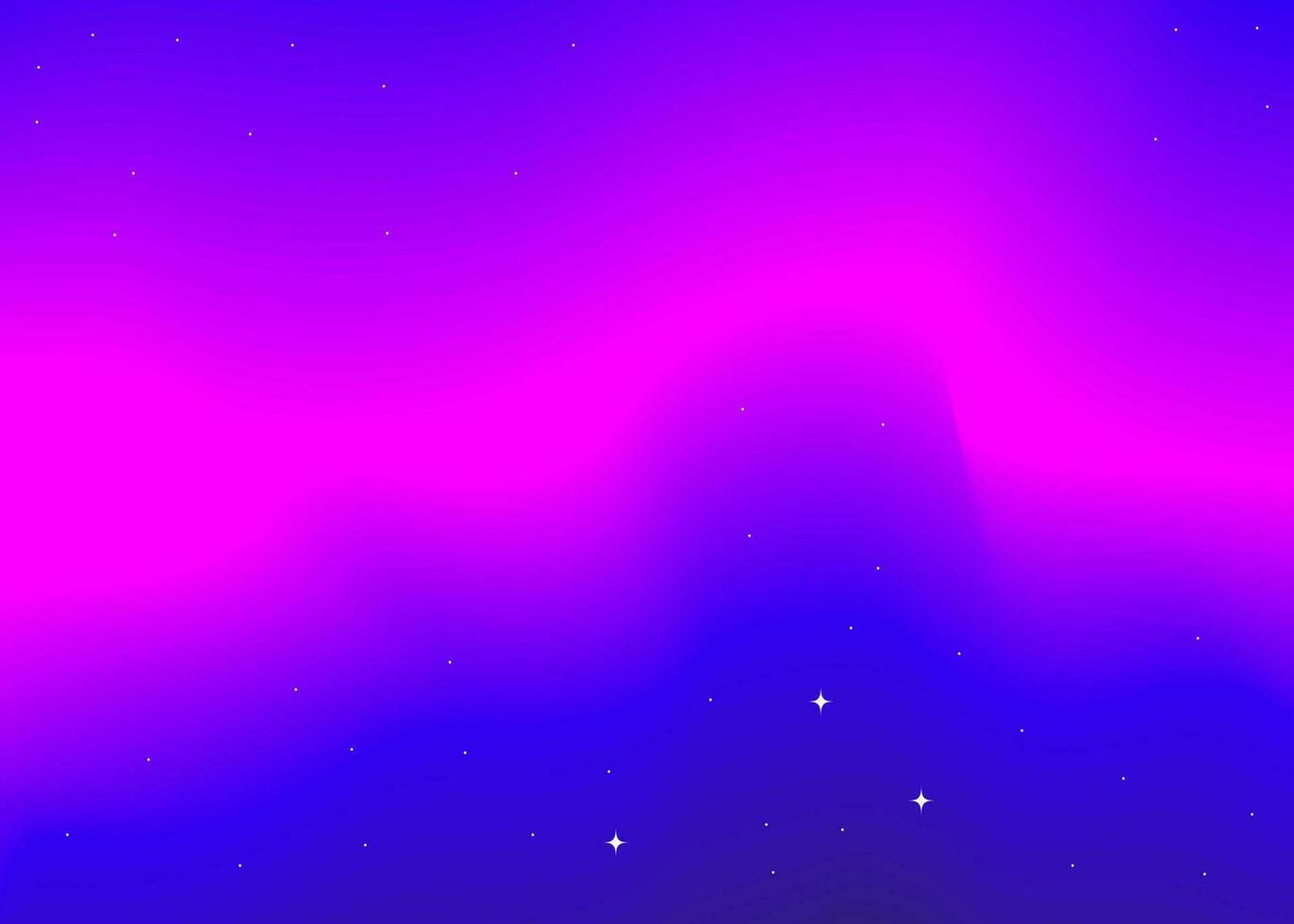 Futuristic abstract background. Neon backdrop, blur, northern lights. Bright, acidic cosmic colors. Vector Illustration