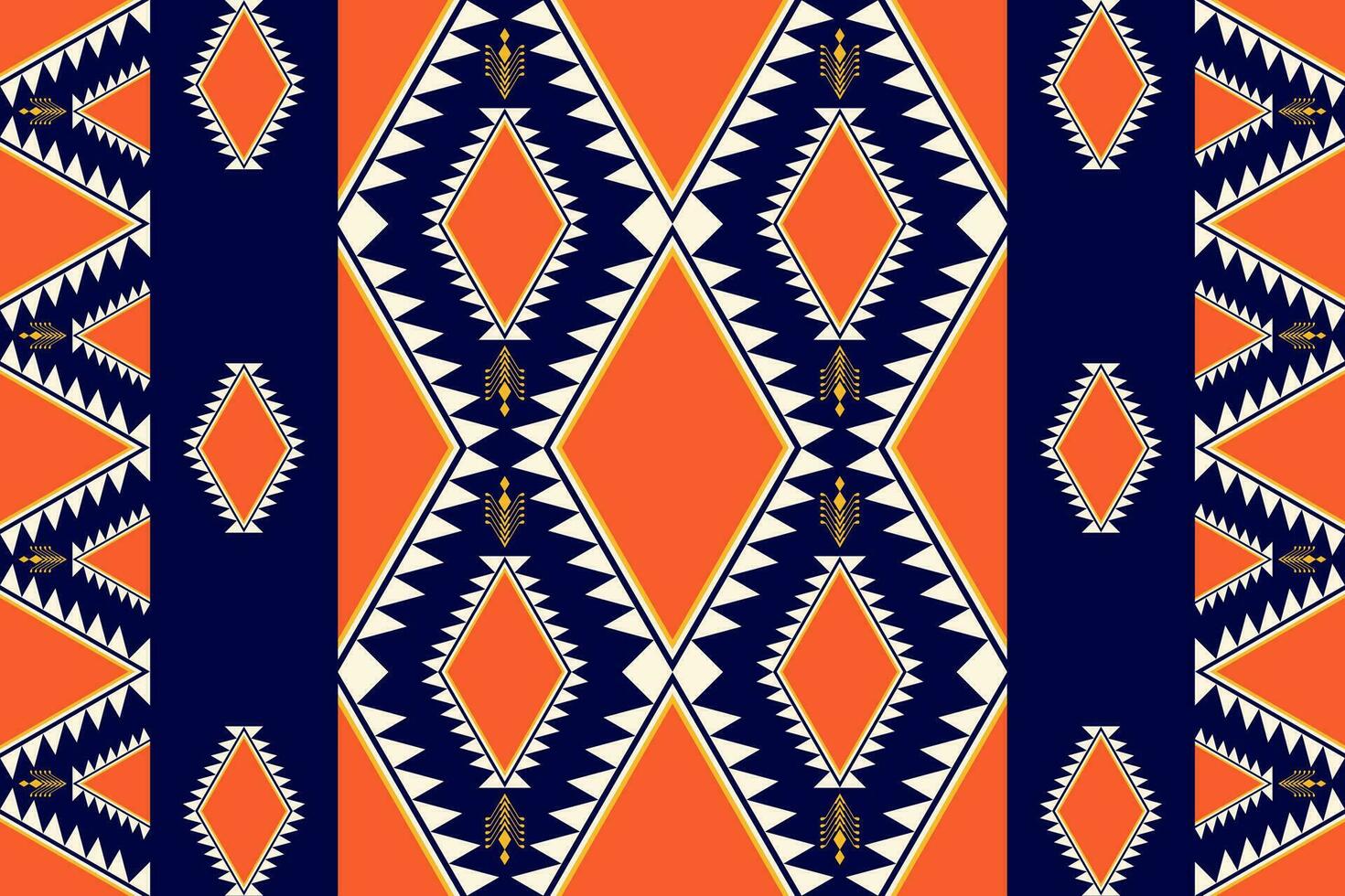 Geometric seamless ethnic pattern. Geometric ethnic pattern can be used in fabric design for clothes, wrapping, textile, embroidery, carpet, tribal pattern vector