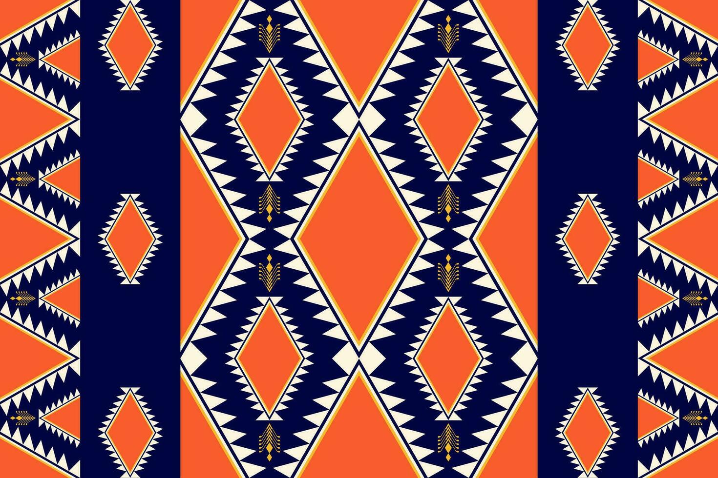 Geometric seamless ethnic pattern. Geometric ethnic pattern can be used in fabric design for clothes, wrapping, textile, embroidery, carpet, tribal pattern vector