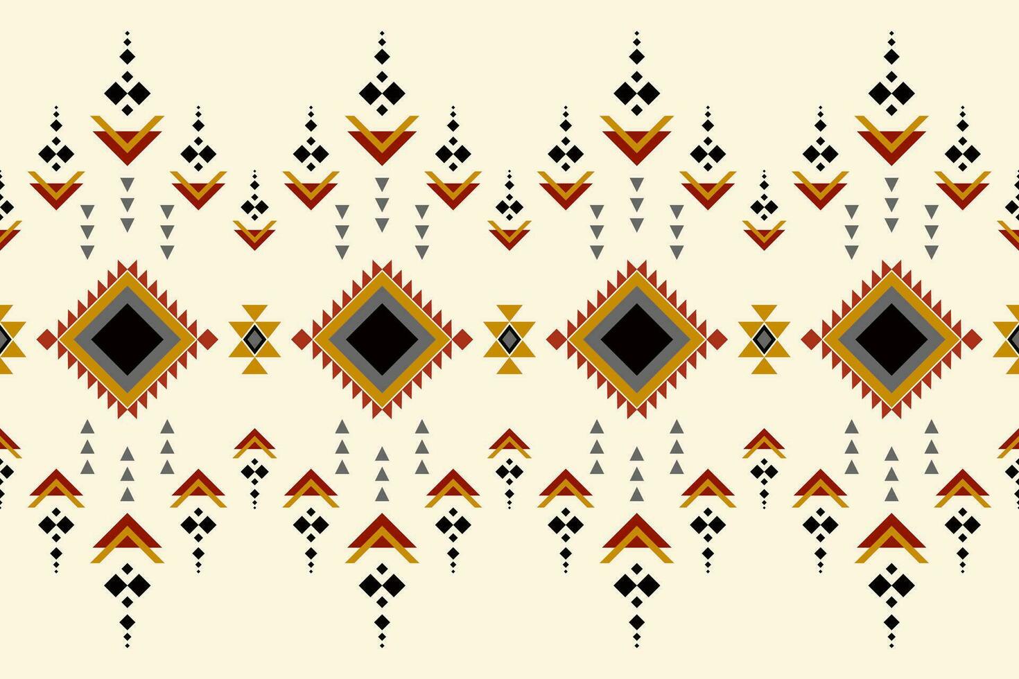 Geometric seamless ethnic pattern. Geometric ethnic pattern can be used in fabric design for clothes, wrapping, textile, embroidery, carpet, tribal pattern vector