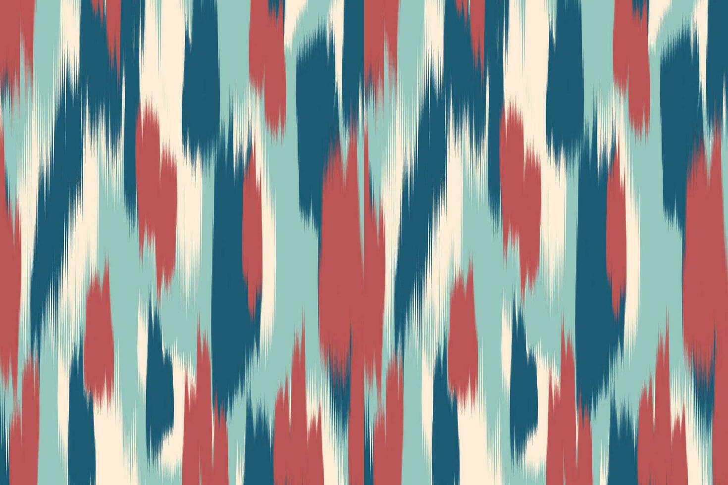 Uzbek ikat pattern and fabric in Uzbekistan. Abstract background for wallpaper, textile, cloth, fashion, table cloth vector