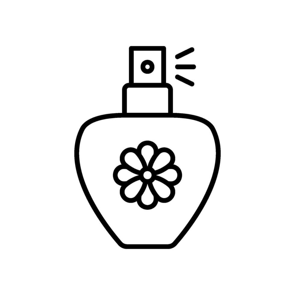 Perfume icon for fragrance and cosmetic vector