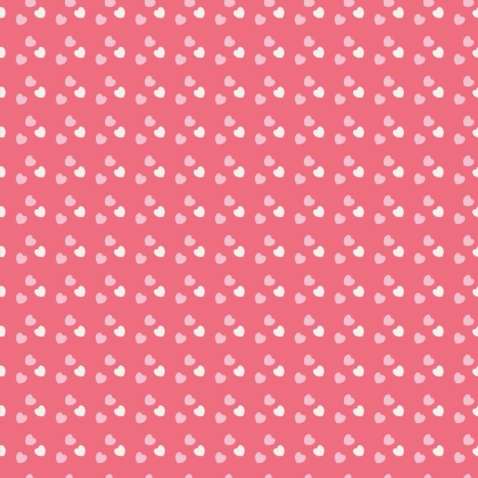 seamless valentine mini heart pattern vector illustration