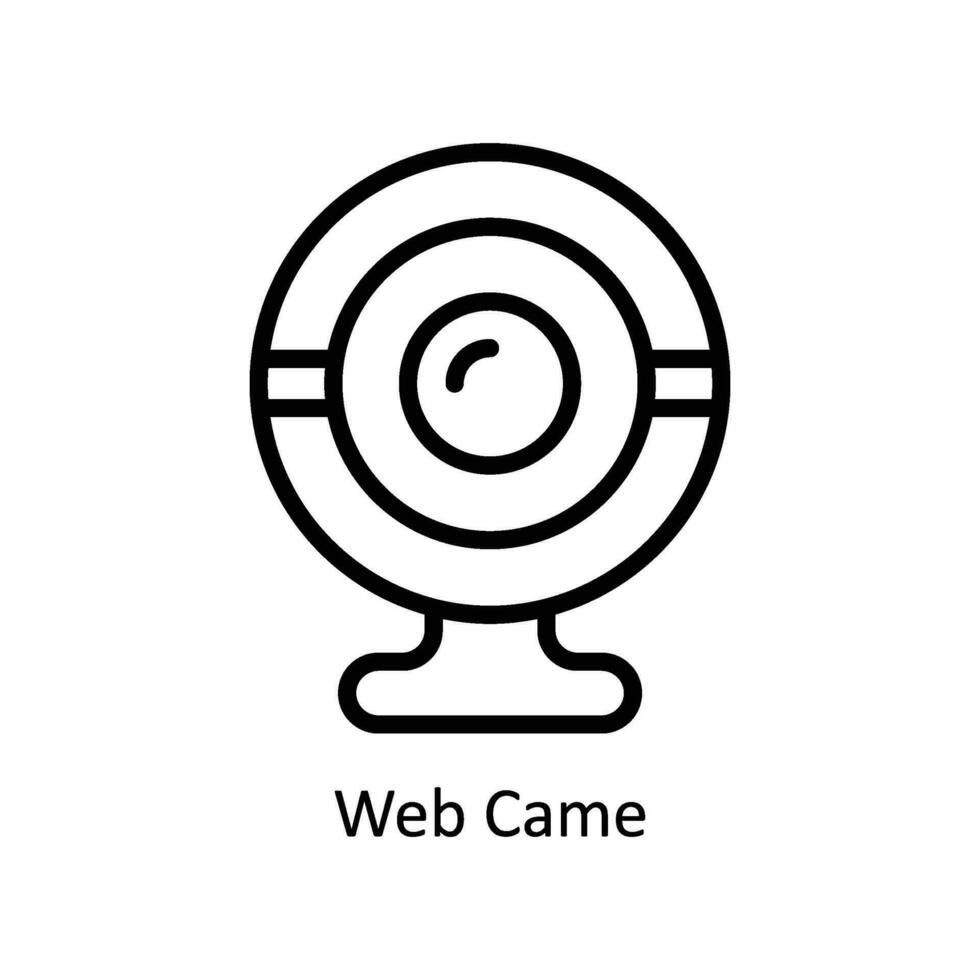 web llegó vector contorno icono estilo ilustración. eps 10 archivo