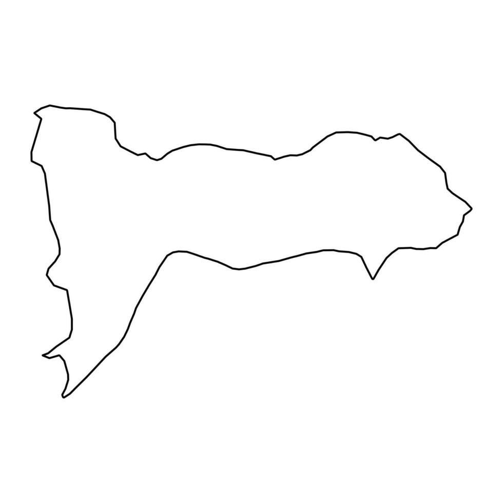 Madriz Department map, administrative division of Nicaragua. Vector illustration.