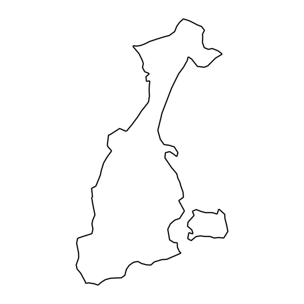 Granada Department map, administrative division of Nicaragua. Vector illustration.