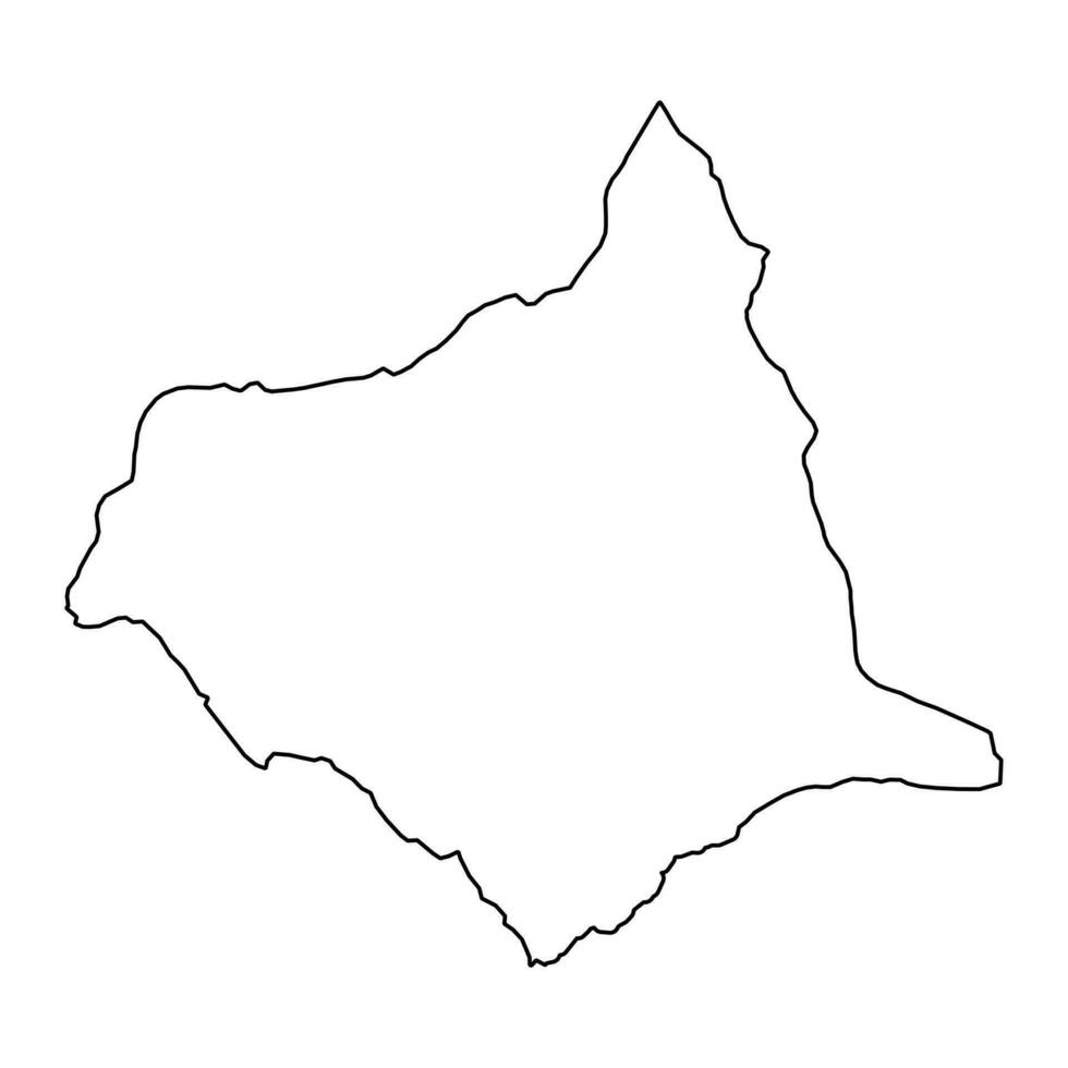 Chontales Department map, administrative division of Nicaragua. Vector illustration.