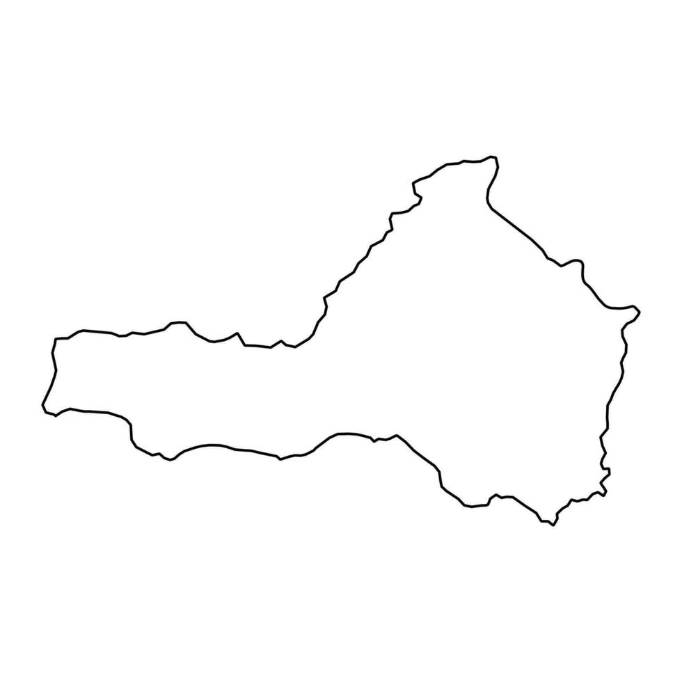 Nueva Segovia Department map, administrative division of Nicaragua. Vector illustration.