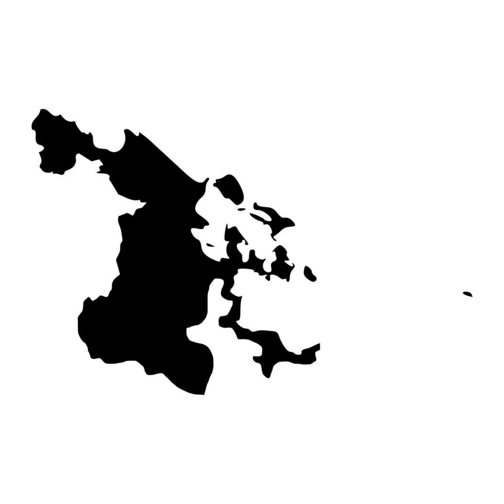 Bocas del Toro Province map, administrative division of Panama. Vector illustration.