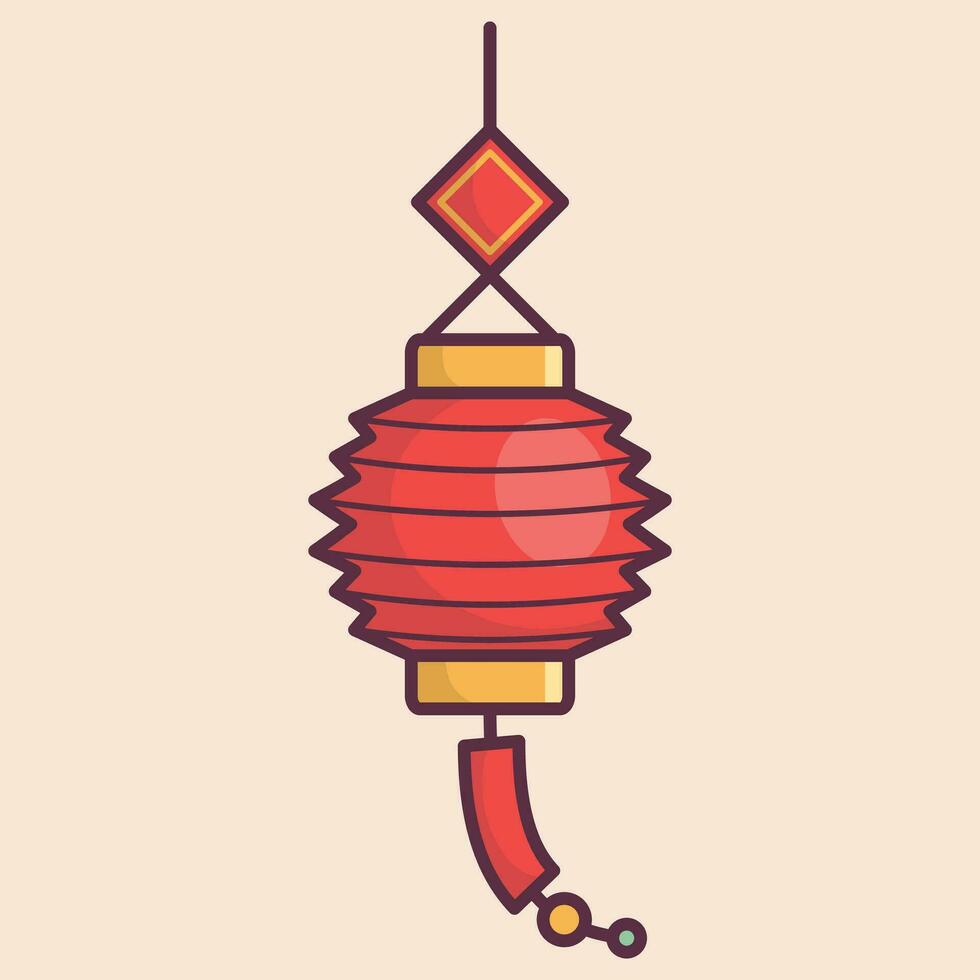 Chinese Lunar New Year celebration traditional holiday icon vector art materials. colorful and neat design