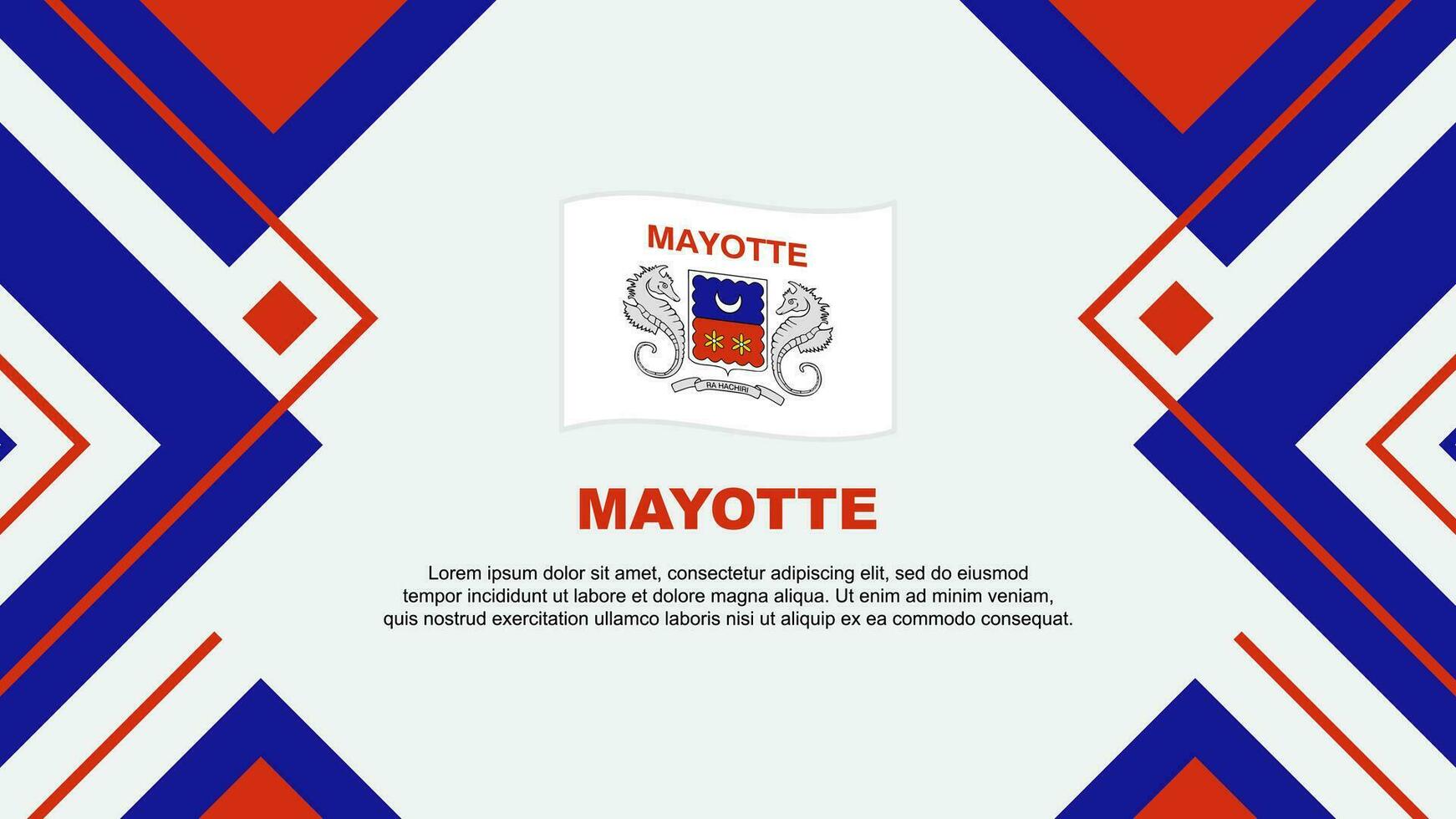 mayotte bandera resumen antecedentes diseño modelo. mayotte independencia día bandera fondo de pantalla vector ilustración. mayotte ilustración