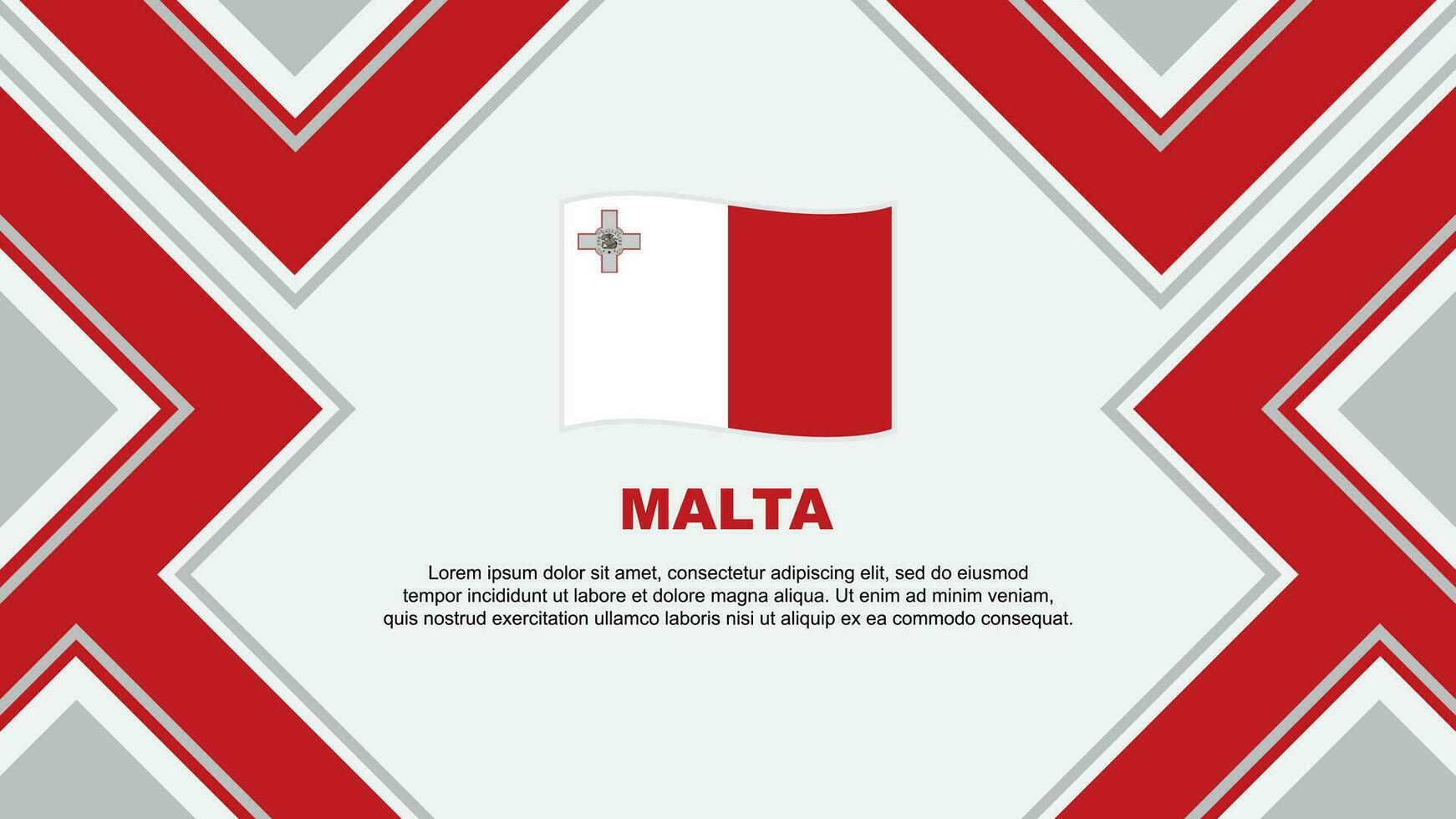 Malta Flag Abstract Background Design Template. Malta Independence Day Banner Wallpaper Vector Illustration. Malta Vector