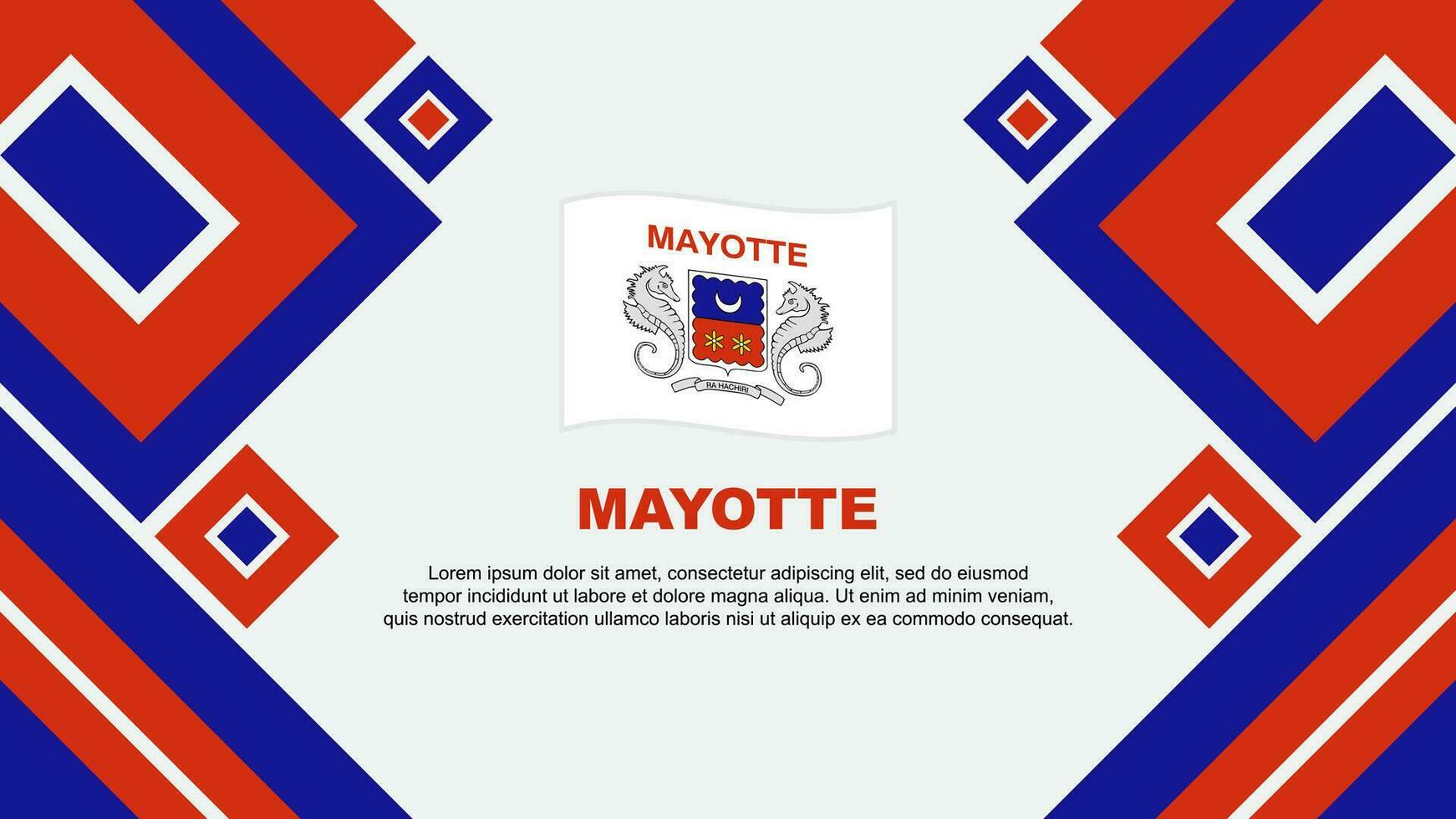 mayotte bandera resumen antecedentes diseño modelo. mayotte independencia día bandera fondo de pantalla vector ilustración. mayotte dibujos animados