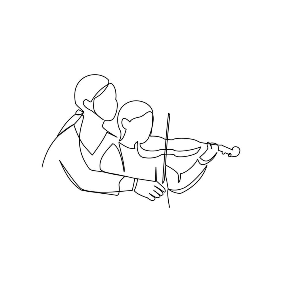 Violinist vector illustration