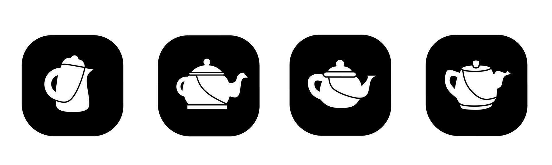 Teapot icon in flat. A teapot icon design. Stock vector. vector