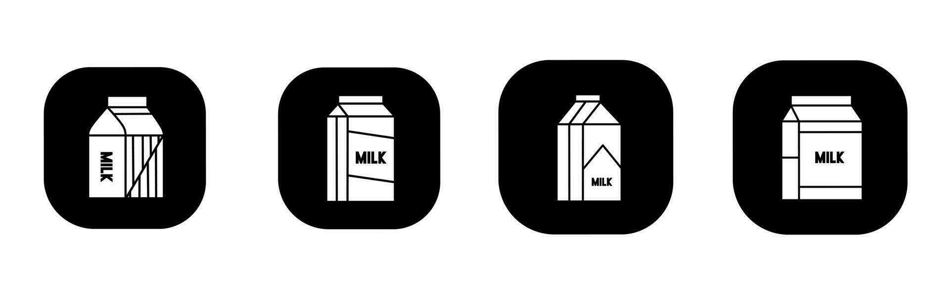 Milk icon in flat. A milk icon design. Stock vector. vector