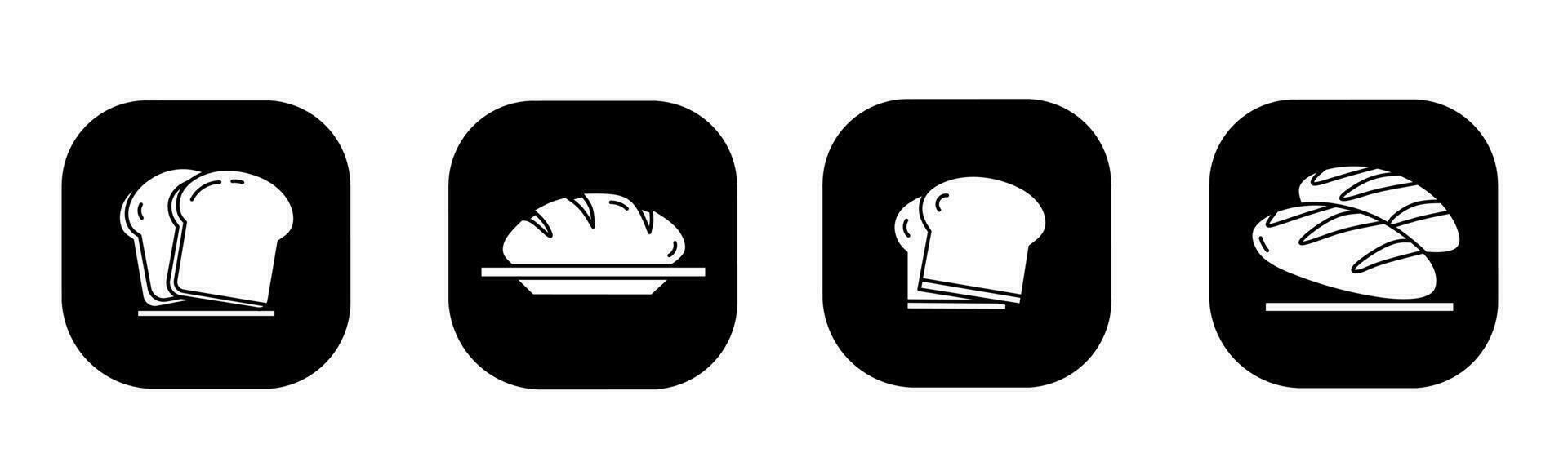 Bread icon in flat. A bread icon design. Stock vector. vector