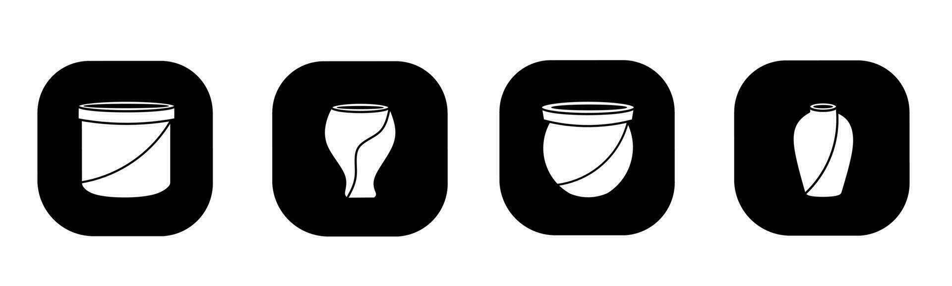 Potted icon in flat. A potted icon design. Stock vector. vector