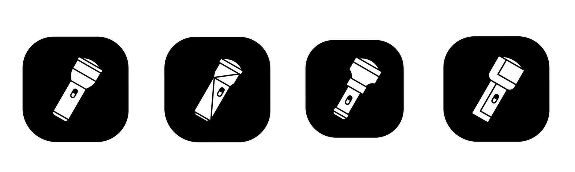 Flashlight icon in flat. A flashlight icon design. Stock vector. vector