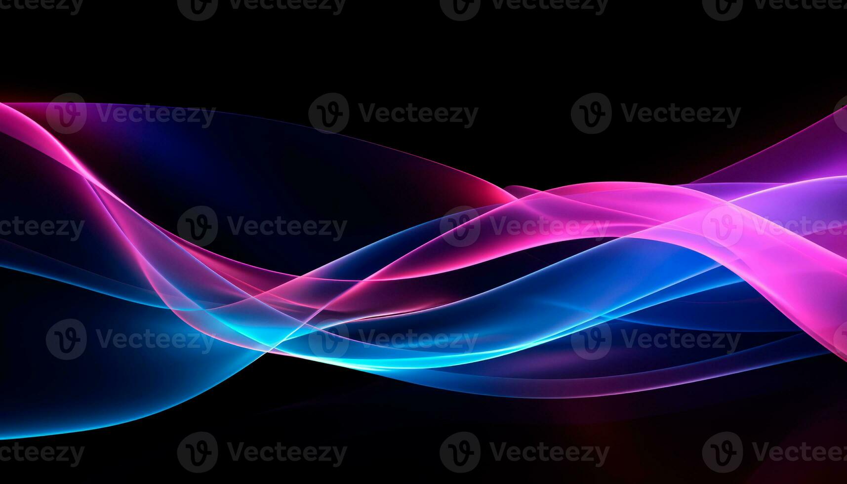 AI generated Abstract digital electric light motion background. Futuristic wallpaper with blue and purple neon glowing. Data transfer concept. photo