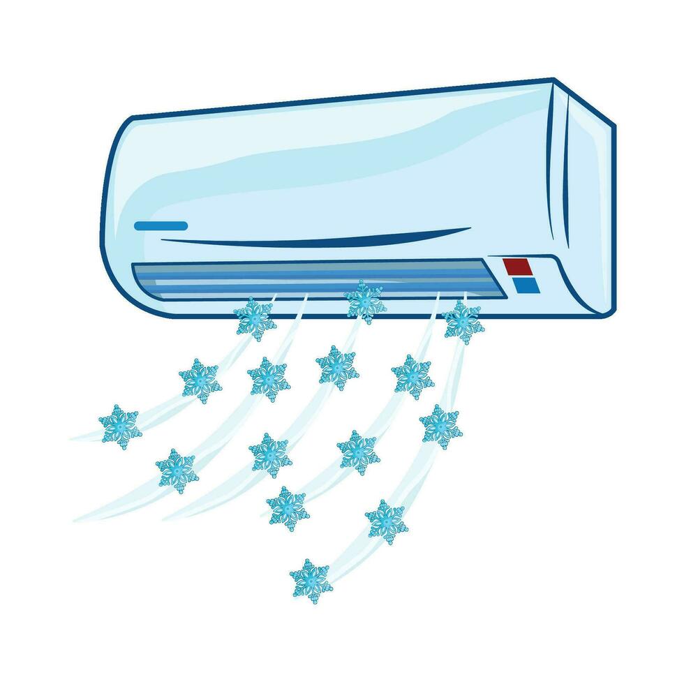 ilustración de aire acondicionador vector