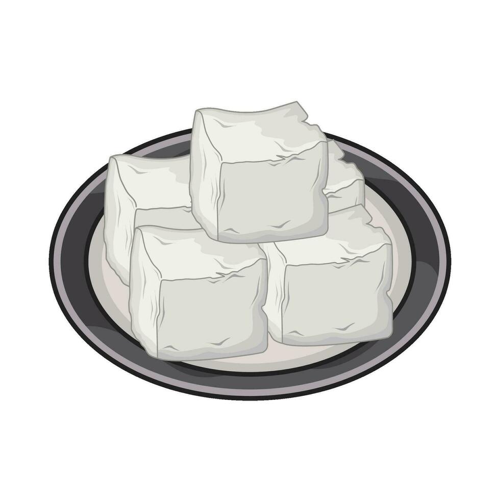 ilustración de tofu vector