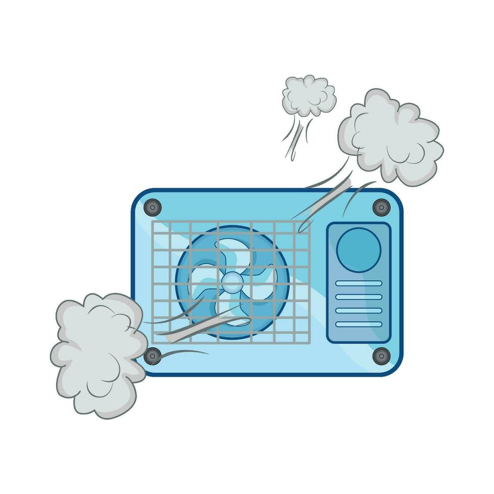 illustration of outdoor air conditioner vector