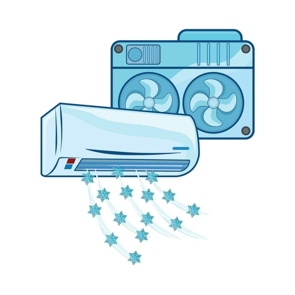 illustration of air conditioner vector