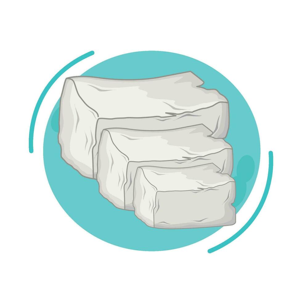 ilustración de tofu vector