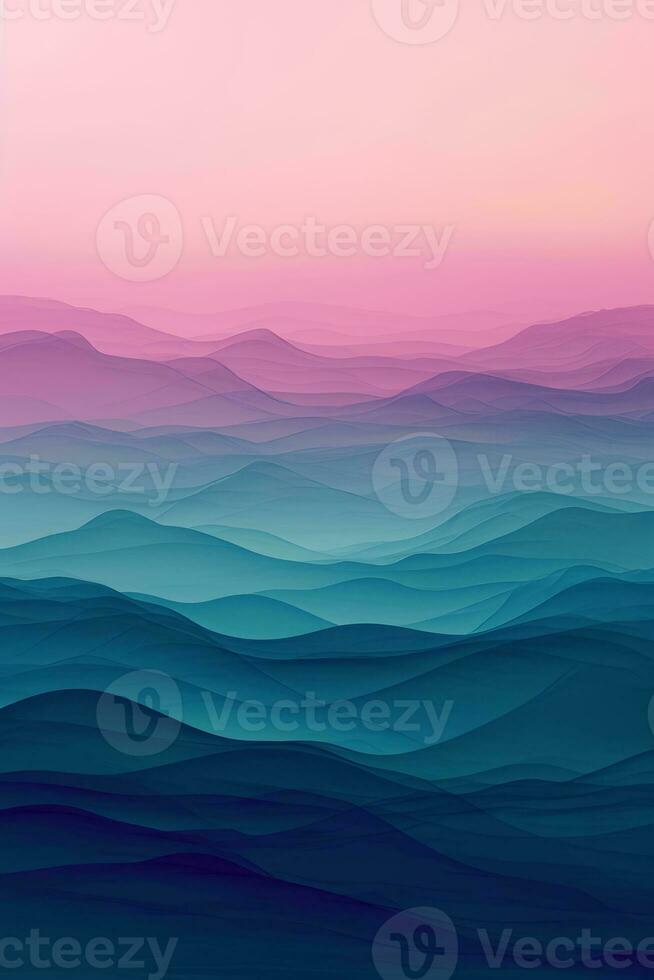 AI generated Gradient 3d glittering neon background for smartphone photo