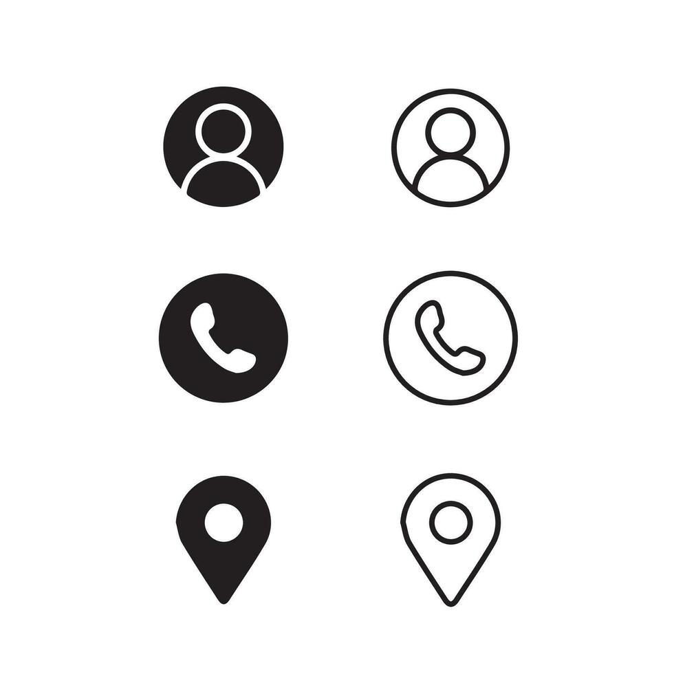 Contact us icon vector. Communication icon set vector