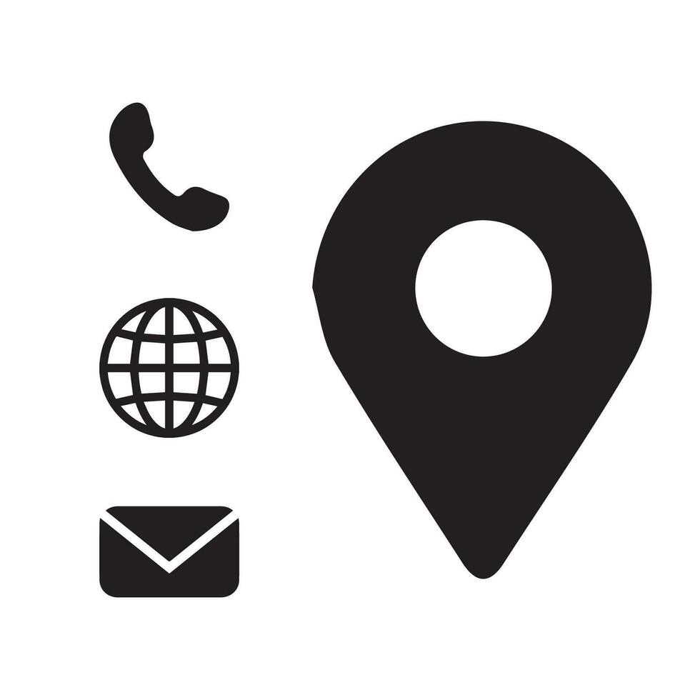 Contact us icon vector. Communication icon set vector