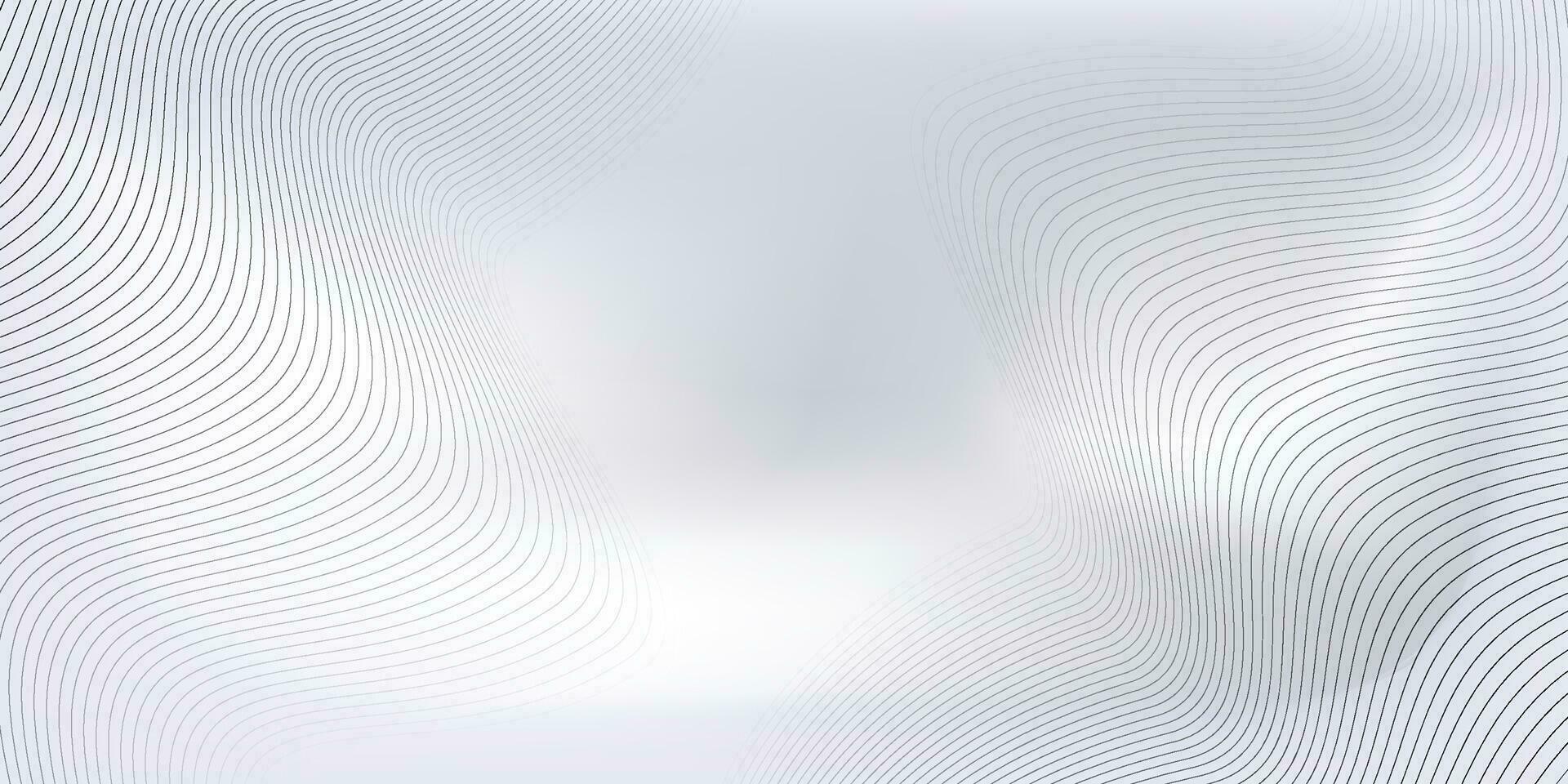 White Background. Vector curved twisted slanting, waved lines pattern. Brand new style for your business design