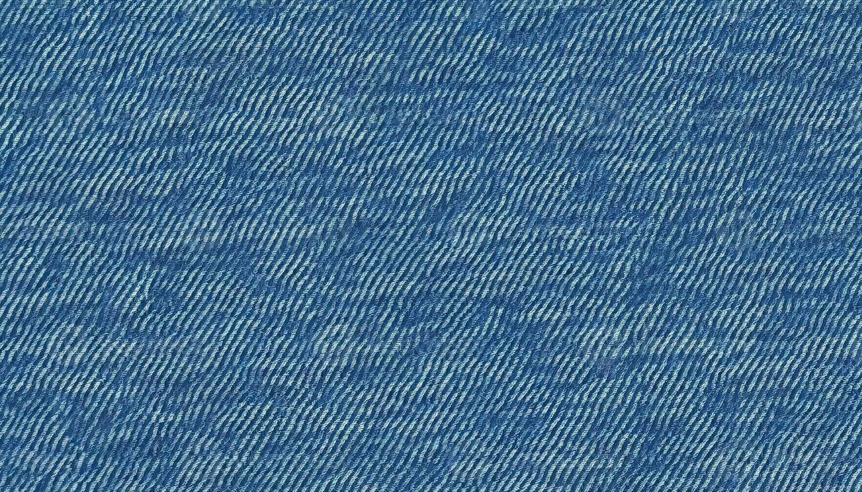 AI generated Blue Denim Textile background, A close-up view of a textured blue denim fabric photo