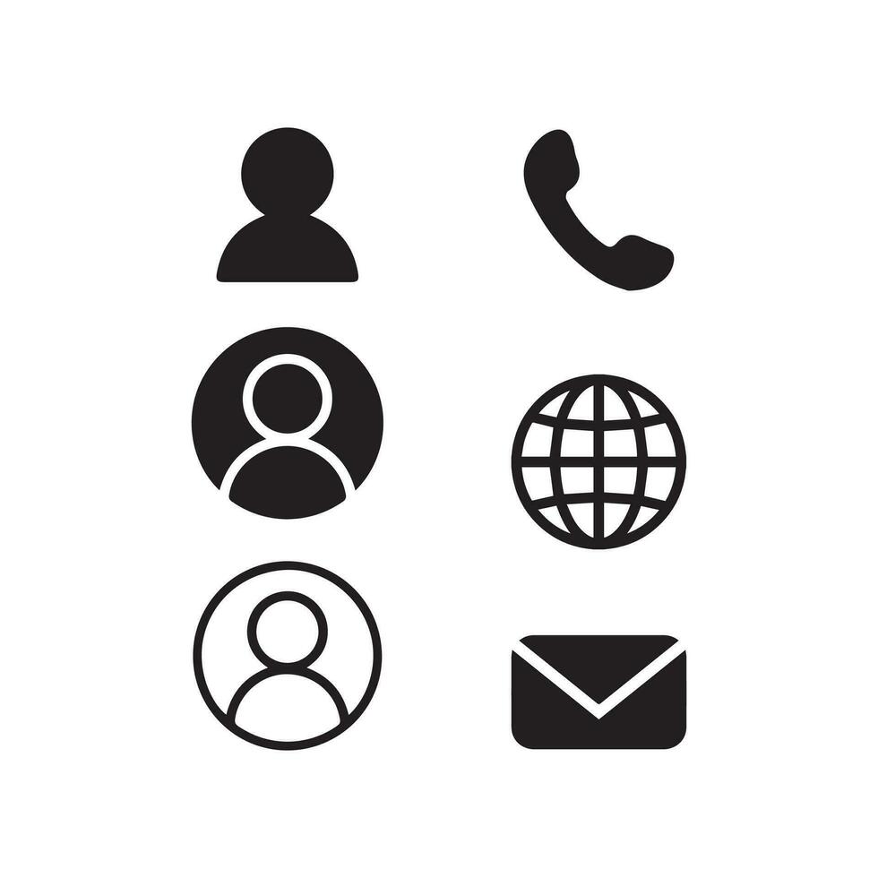 Contact us icon vector. Communication icon set vector