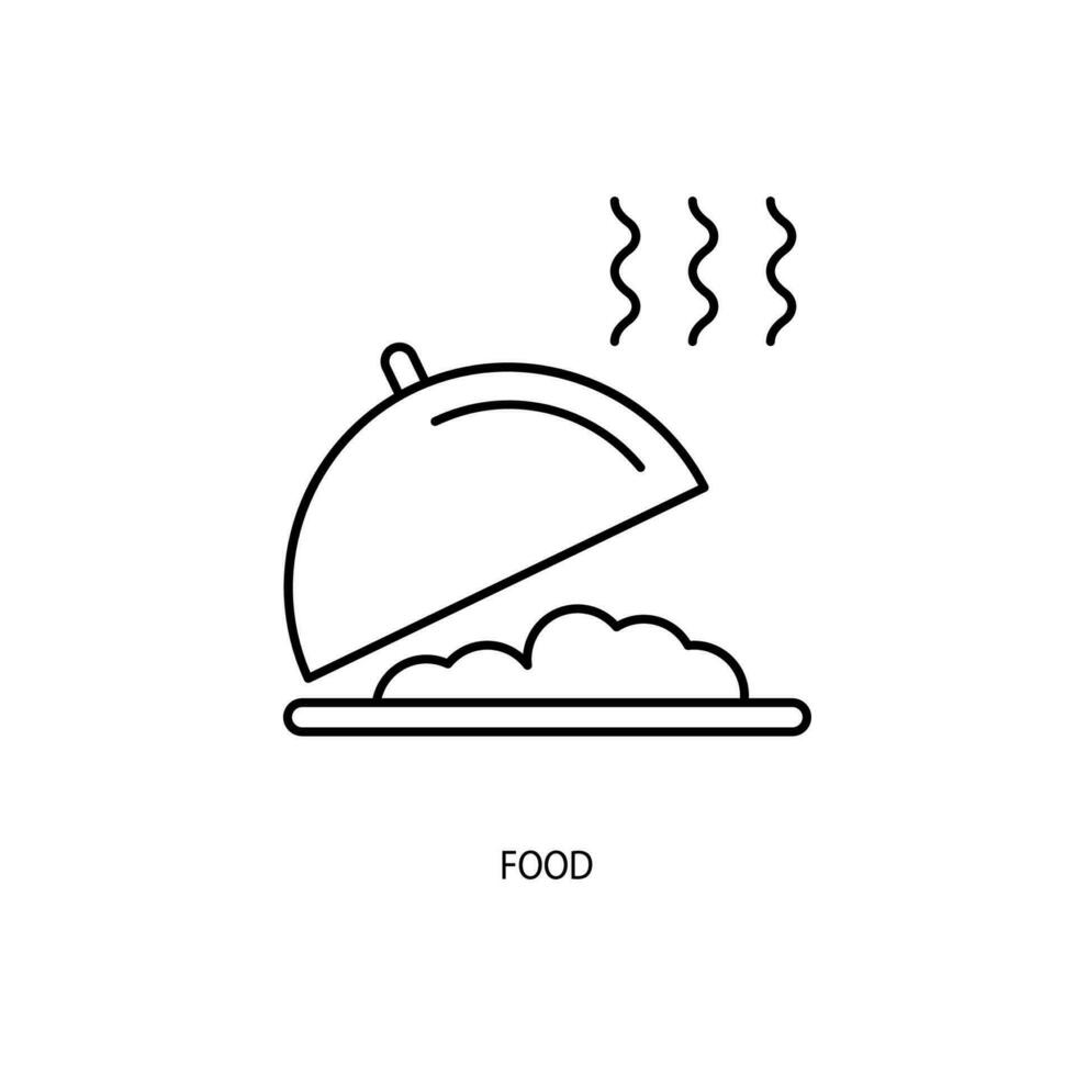food concept line icon. Simple element illustration. food concept outline symbol design. vector